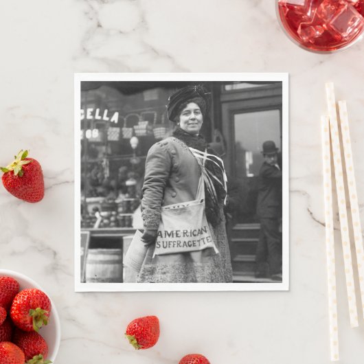 American Suffragette, 1910 Serviette (Beispiel)
