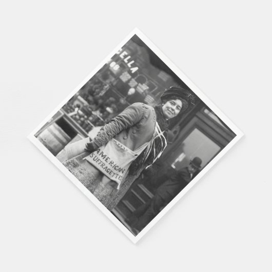 American Suffragette, 1910 Serviette (Ecke)