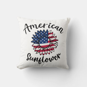 American Sunflower Kissen
