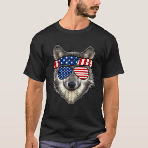 American Sunglasses Wolf 4. Juli Phantastisch USA  T-Shirt