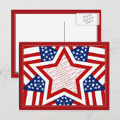 American Super Star Foto Frame Postkarte (Vorne/Hinten)