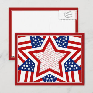 American Super Star Foto Frame Postkarte