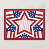 American Super Star Foto Frame Postkarte (Vorderseite)