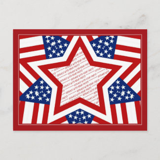 American Super Star Foto Frame Postkarte