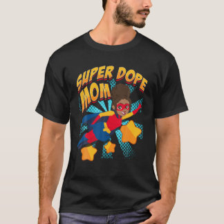 American Superhero Mama Black Nerds Comic B T-Shirt