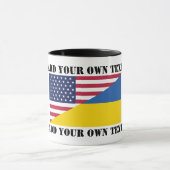 American support towards Ukraine Throw Pillow Tasse (Zentrum)