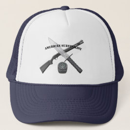 AMERICAN-SURVIVALIST-KAPPE TRUCKERKAPPE