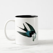 American Swallow Tail Kite Zweifarbige Tasse (Links)