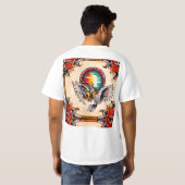 "American Tattoo Style Men's T - Shirt: Sunrise un T-Shirt (Schwarz voll)