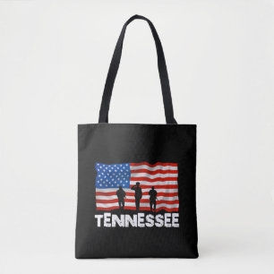 American Tennessee Flag Leinwand Toag Tasche