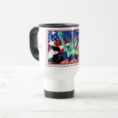 American Themed Travel Mug Template Reisebecher (Vorderseite Links)