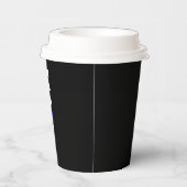 American Thin Blue Line Symbolic auf einer Pappbecher (Rechts)