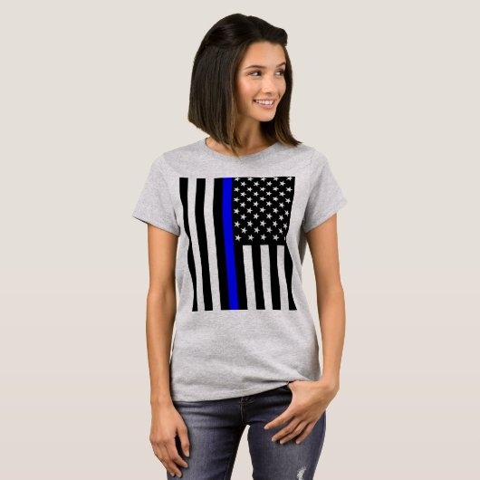 American Thin Blue Line T-Shirt (Vorne ganz)