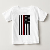 American Thin Red Line Grafik Baby T-shirt (Vorderseite)