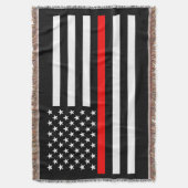 American Thin Red Line Grafik Decke (Vorderseite Vertikal)