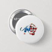 American Tiger Button (Vorne & Hinten)