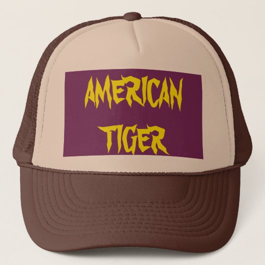 American Tiger Trucker Hat Truckerkappe (Vorderseite)