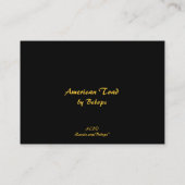 American Toad ATC Visitenkarte (Rückseite)