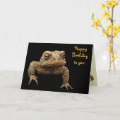 American Toad Birthday Karte (Gelbe Blume)