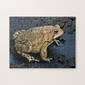 American Toad Digital Art Puzzle (Horizontal)