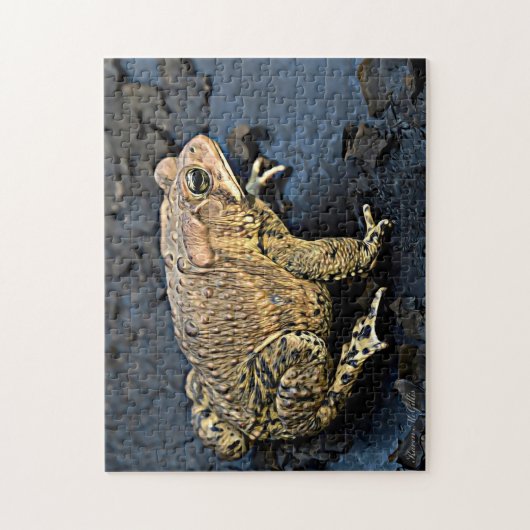 American Toad Digital Art Puzzle (Vertikal)