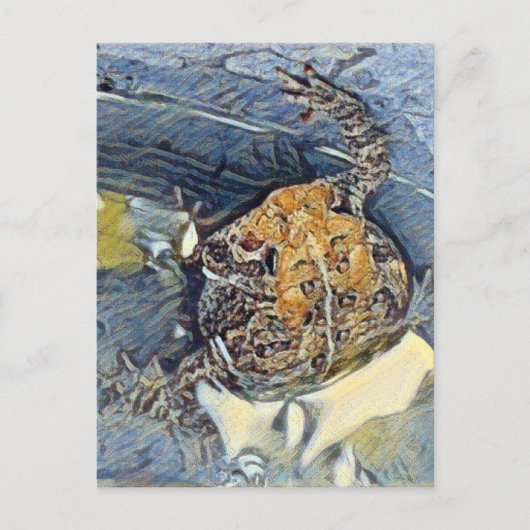 American Toad Digital Painting Postkarte (Vorderseite)