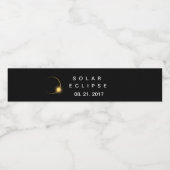 American Total Solar Eclipse 2017 Wasserflaschenetikett (Einzelnes Label)