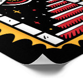 American Traditional Old School Tattoo Flash Tinte Poster (Ecke)