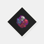 American Traditional Skeleton Holding Hands Tattoo Serviette (Ecke)