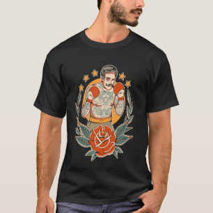 American Traditional Tattoo Boxer Flash Edgy Boxin T-Shirt