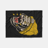 American Traditional Tattoo Gorilla Alternative Ol Fleecedecke (Vorderseite (Horizontal))
