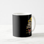 American Traditional Tattoo Gorilla Alternative Ol Kaffeetasse (VorderseiteRechts)
