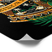 American Traditional Tattoo Old School Flash Skull Poster (Ecke)