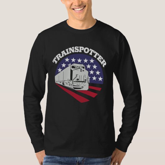 American Trainspotter Train America Trainspotting  T-Shirt (Vorderseite)