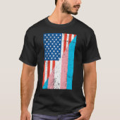 American Transgender Flag Transgender T-Shirt (Vorderseite)