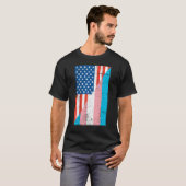 American Transgender Flag Transgender T-Shirt (Vorne ganz)