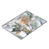 American Tree Sparrow im Winter Notizblock (Linke Seite)