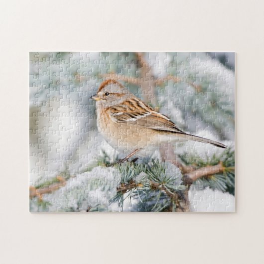 American Tree Sparrow im Winter Puzzle (Horizontal)