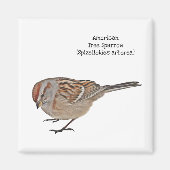 American Tree Sparrow Magnet (Vorne)