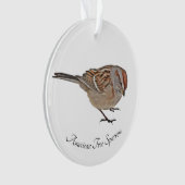 American Tree Sparrow Ornament (Vorderseite)