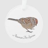 American Tree Sparrow Ornament (Vorderseite)