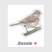 American Tree Sparrow Sticker (Blatt)