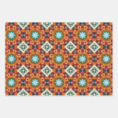 American Tribal Native Seamless Pattern Set No2 Geschenkpapier Set (Vorderseite 2)