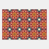 American Tribal Native Seamless Pattern Set No7 Geschenkpapier Set (Vorderseite 2)