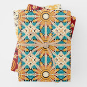 American Tribal Native Seamless Pattern Set No7 Geschenkpapier Set (Beispiel)