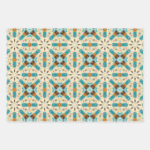 American Tribal Native Seamless Pattern Set Nr. 1 Geschenkpapier Set (Vorderseite 3)