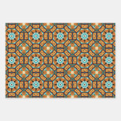 American Tribal Native Seamless Pattern Set Nr. 1 Geschenkpapier Set (Vorderseite 2)