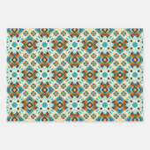 American Tribal Native Seamless Pattern Set Nr. 3 Geschenkpapier Set (Vorderseite)