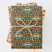 American Tribal Native Seamless Pattern Set Nr. 4 Geschenkpapier Set (Beispiel)