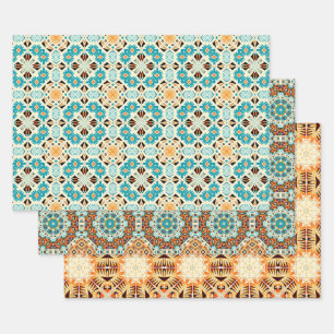 American Tribal Native Seamless Set No6 Geschenkpapier Set